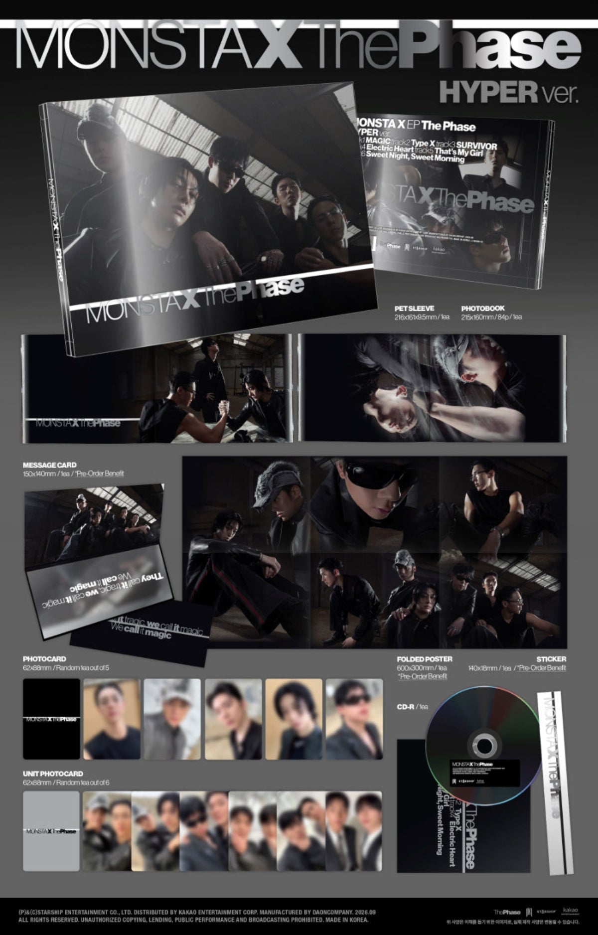 (Pre Order) MonstaX - The Phase: Hyper Ver. - KPop Idol