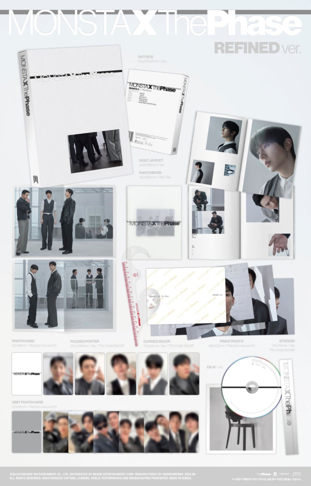 (Pre Order) MonstaX - The Phase: Refined Ver. - KPop Idol