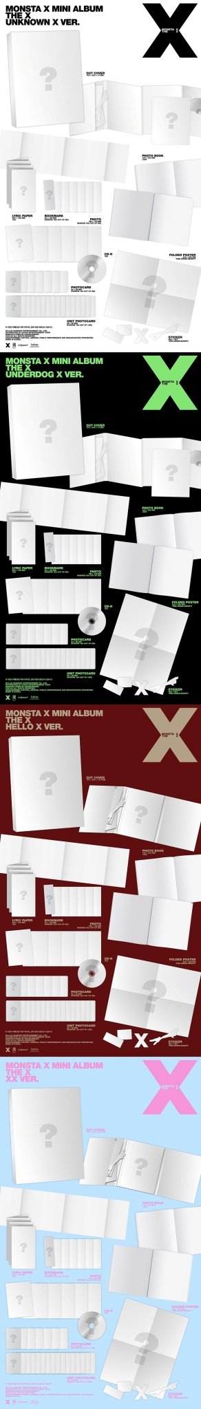(Pre Order) MonstaX - The X Photobook Version (random cover) - KPop Idol