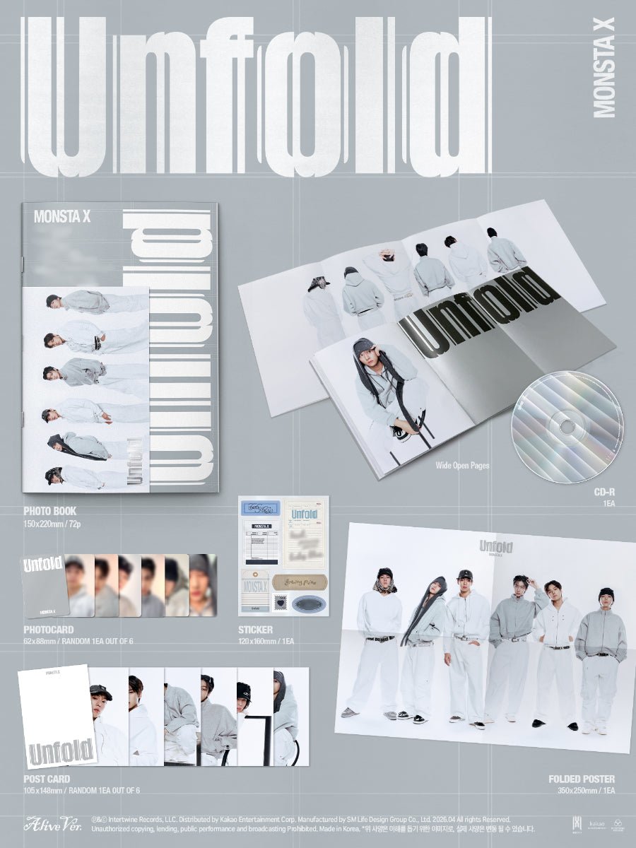 (Pre Order) MonstaX - Unfold Alive ver. - KPop Idol
