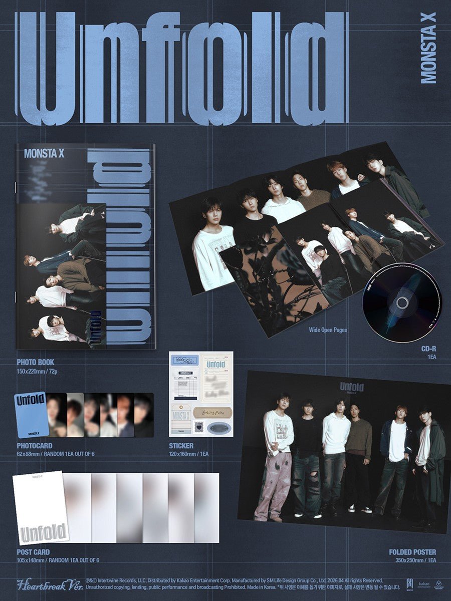 (Pre Order) MonstaX - Unfold Heartbreak ver. - KPop Idol