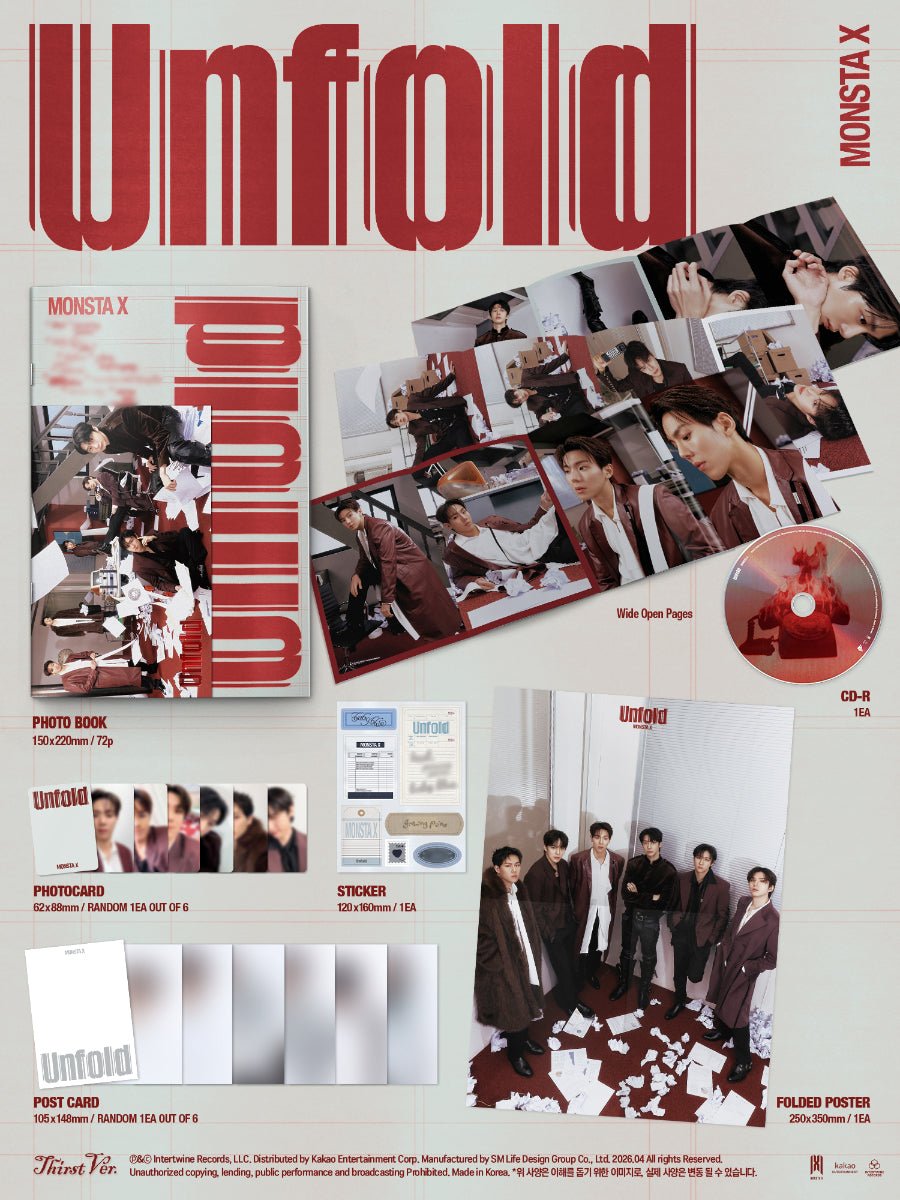 (Pre Order) MonstaX - Unfold Thirst ver. - KPop Idol