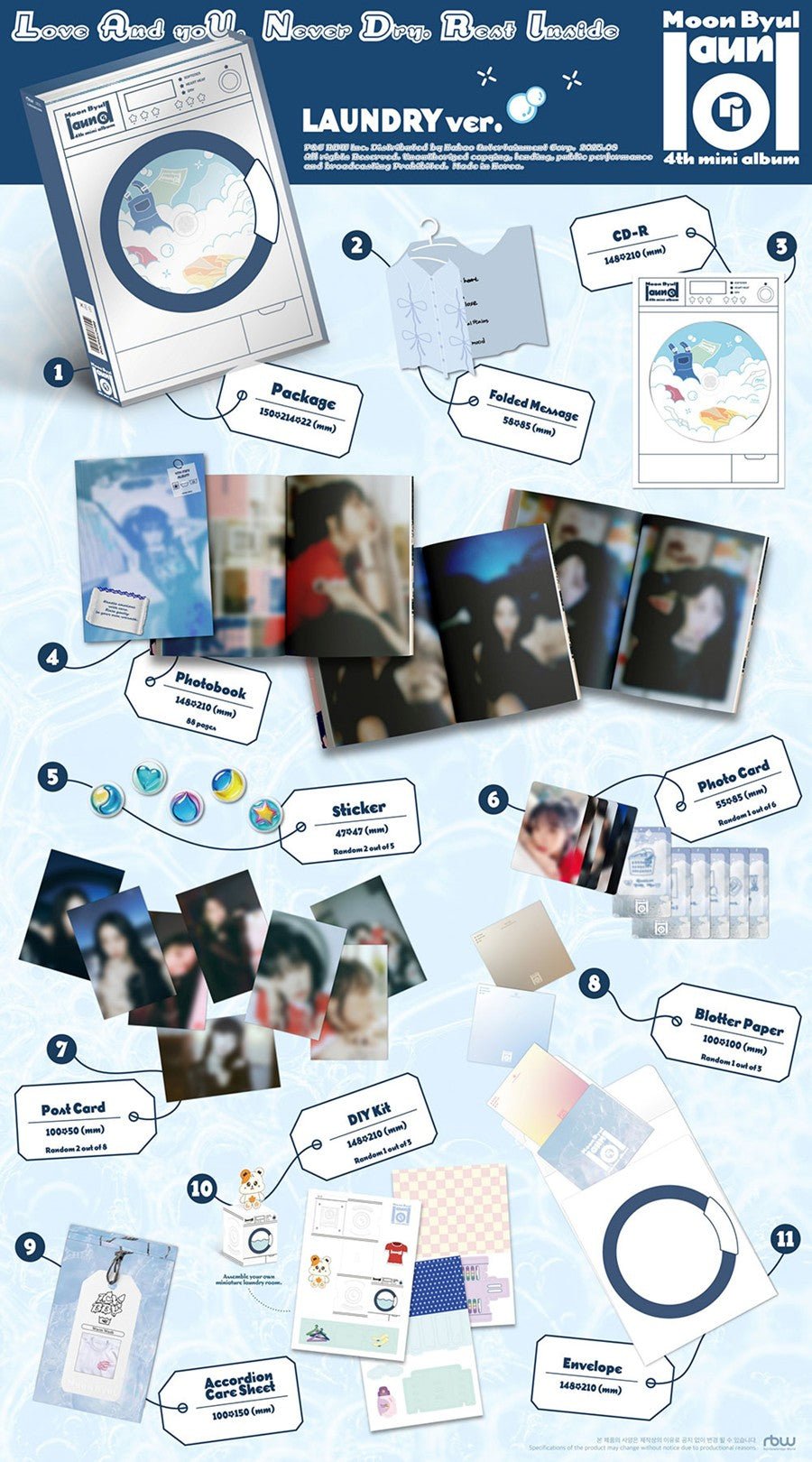 (Pre Order) Moon Byul - laundri (Laundry Version) - KPop Idol