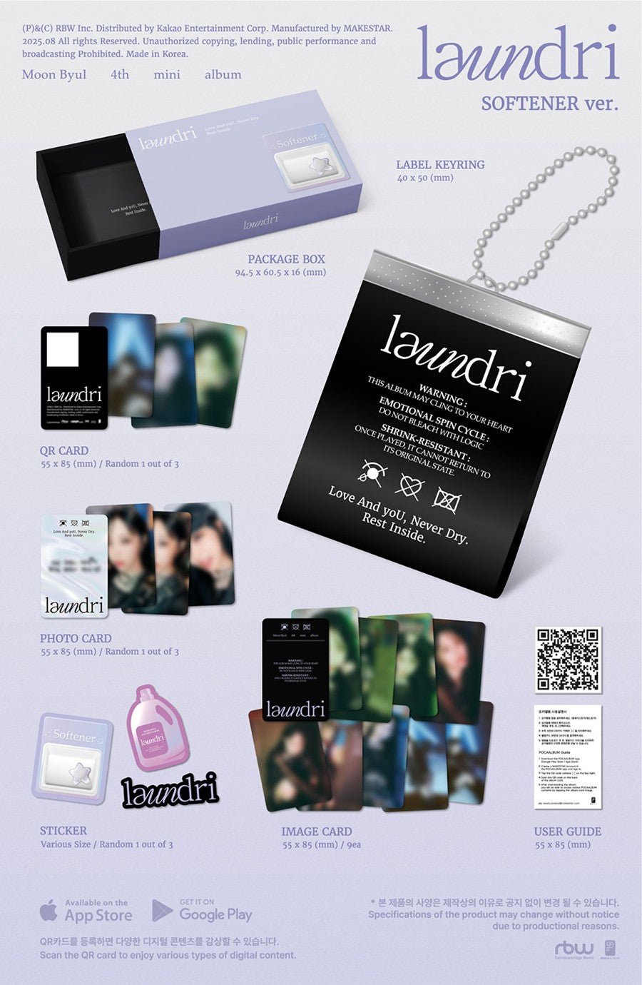 (Pre Order) Moon Byul - laundri (Softener Version) - KPop Idol