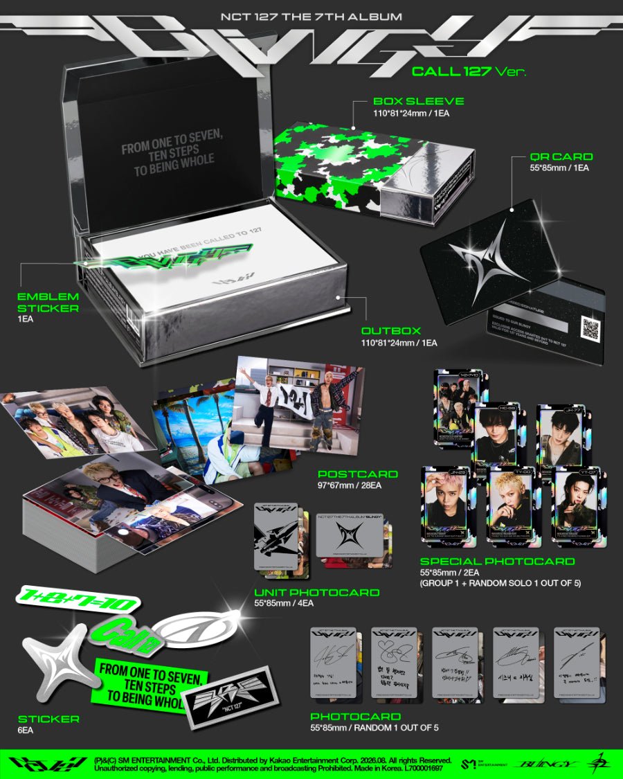 (Pre Order) NCT 127 - Blingy: Call 127 Ver. - KPop Idol