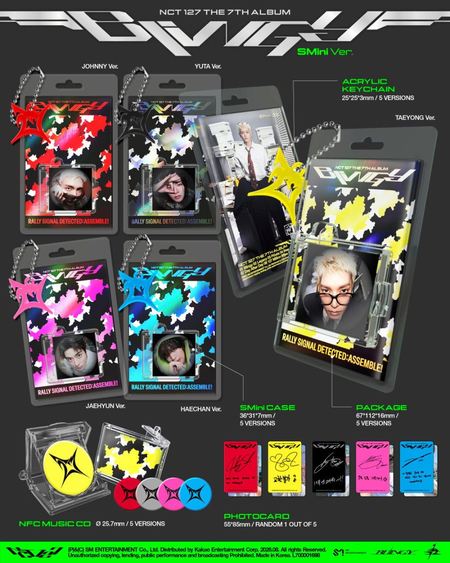 (Pre Order) NCT 127 - Blingy: SMini Ver. Smart Album - KPop Idol