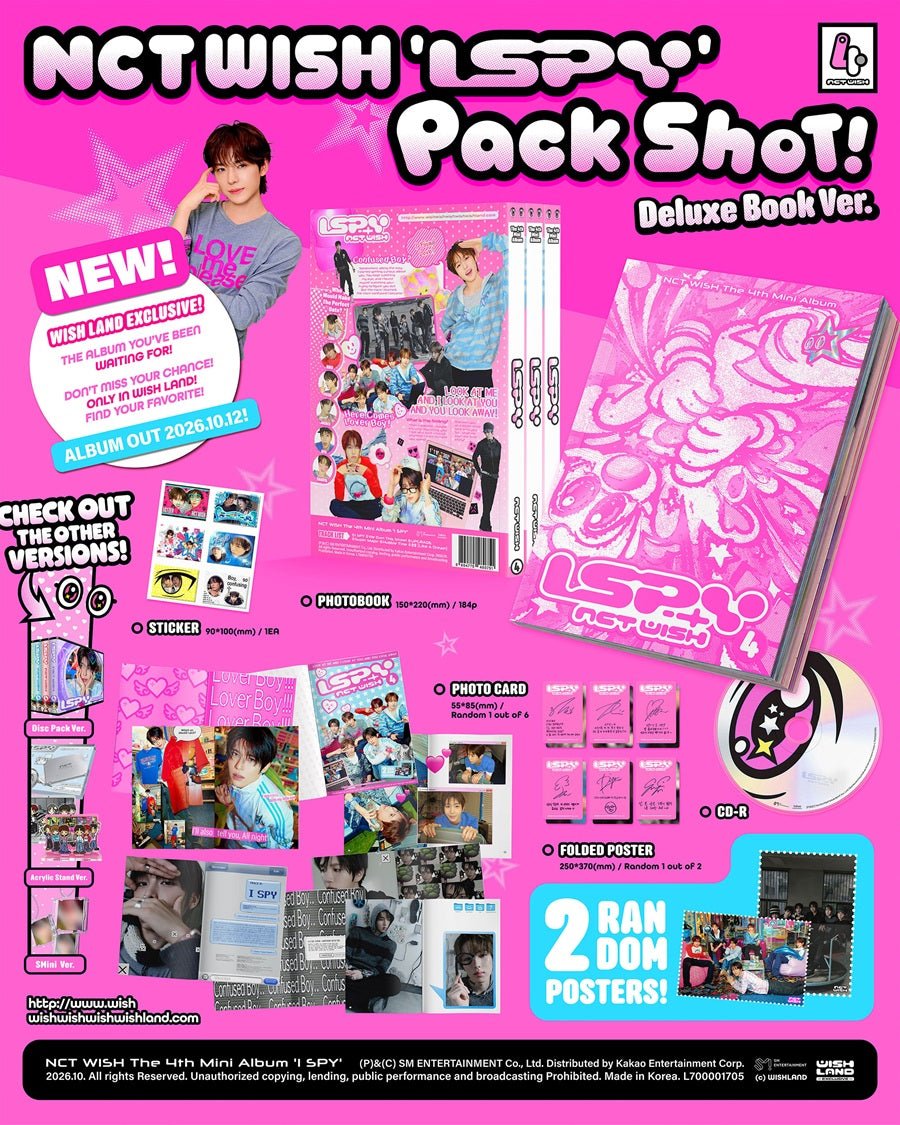 (Pre Order) NCT Wish - I Spy: Deluxe Book Ver. - KPop Idol