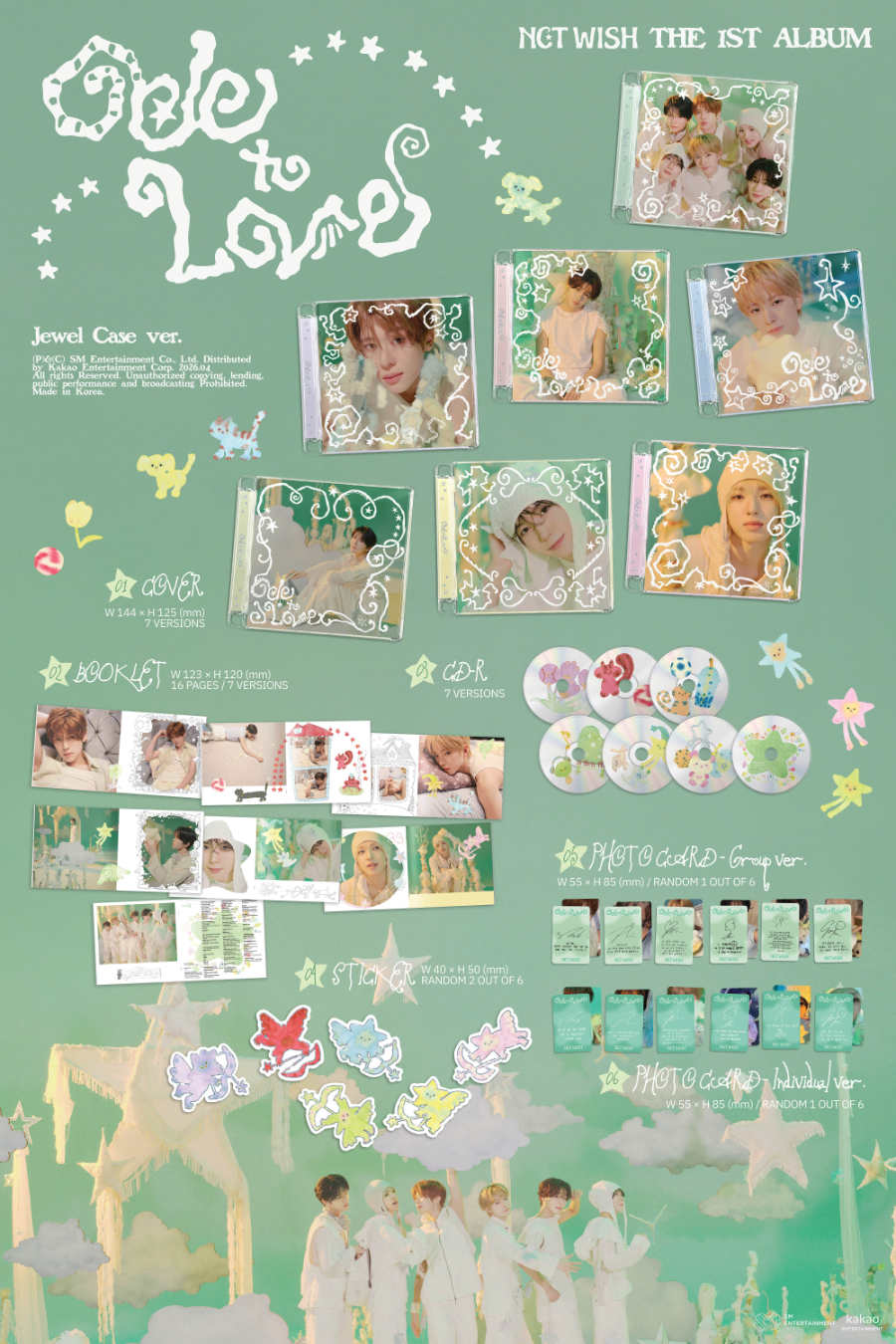 (Pre Order) NCT Wish - Ode to Love: Jewel Case ver. - KPop Idol