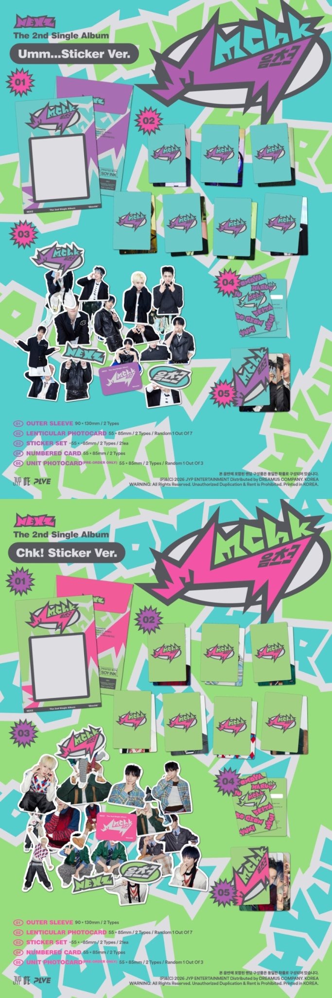 (Pre Order) NEXZ - Mmchk: Sticker ver. - KPop Idol