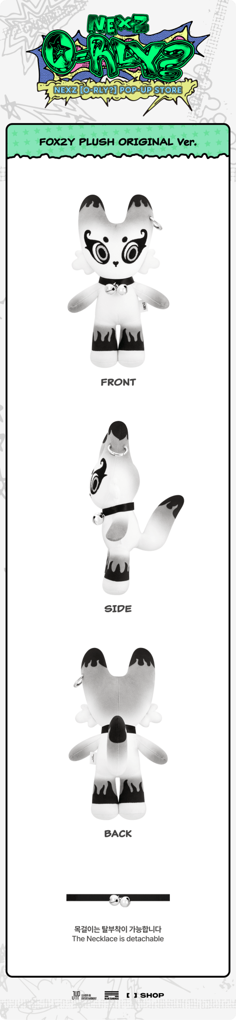 (Pre Order) NEXZ - O - RLY Pop Up Store MERCH: FOX2Y PLUSH ORIGINAL Ver. - KPop Idol