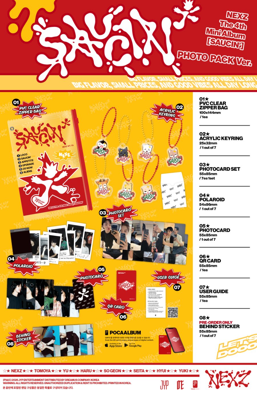 (Pre Order) NEXZ - Saucin': Photopack Ver. - KPop Idol