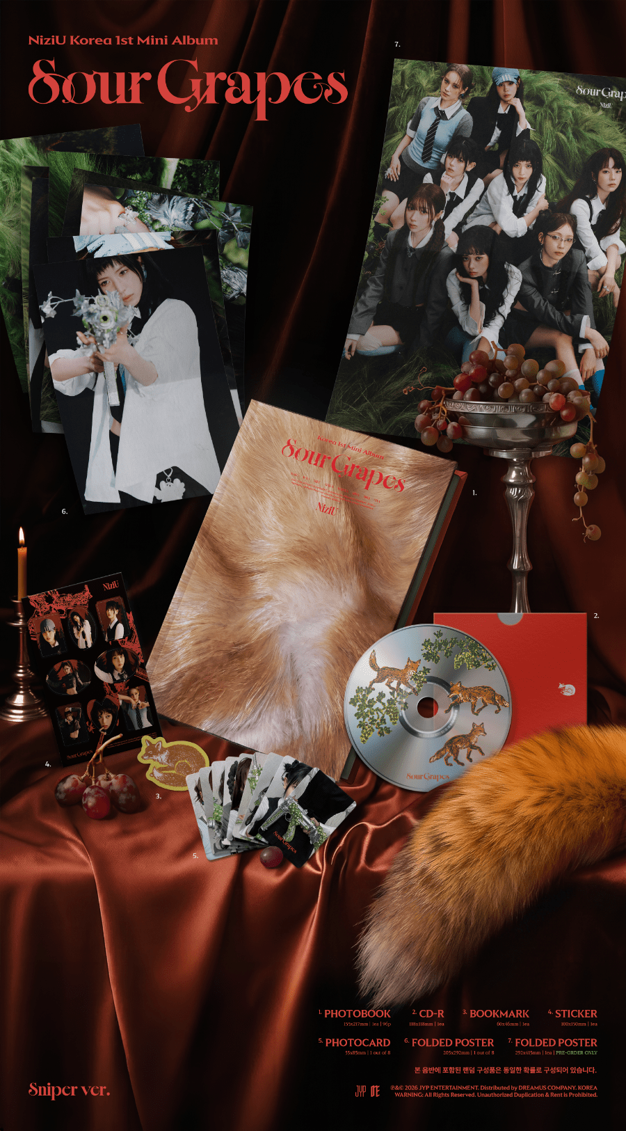 (Pre Order) Niziu Korea - Sour Grapes: Photobook Ver. - KPop Idol