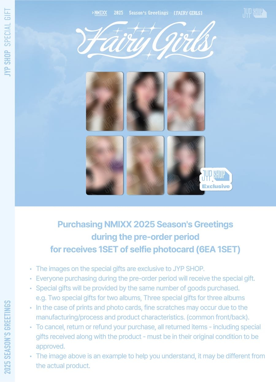 (Pre Order) NMIXX 2025 Season’s Greetings Fairy Girls with JYP Shop POB - KPop Idol