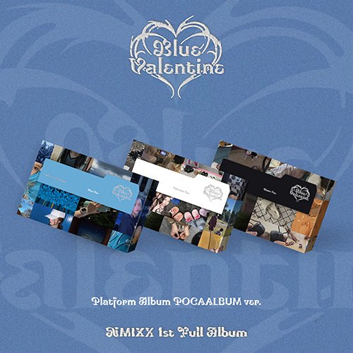 (Pre Order) NMIXX - Blue Valentine: Poca Album (random cover) with FANS Shop POB - KPop Idol