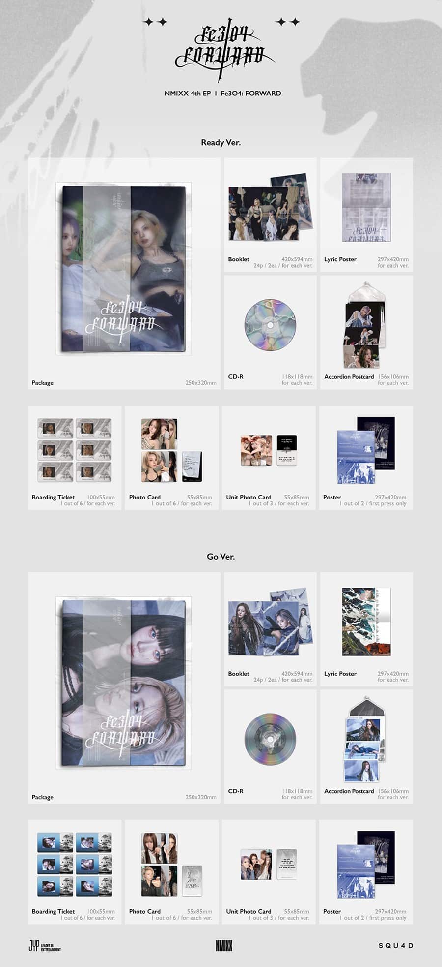 (Pre Order) NMIXX - Fe304: Forward (random cover) with Music Korea POB - KPop Idol