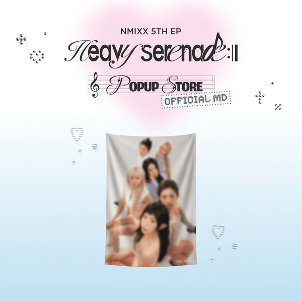 (Pre Order) NMIXX - Heavy Serenade Pop Up Official MD: CHIFFON FABRIC POSTER - KPop Idol