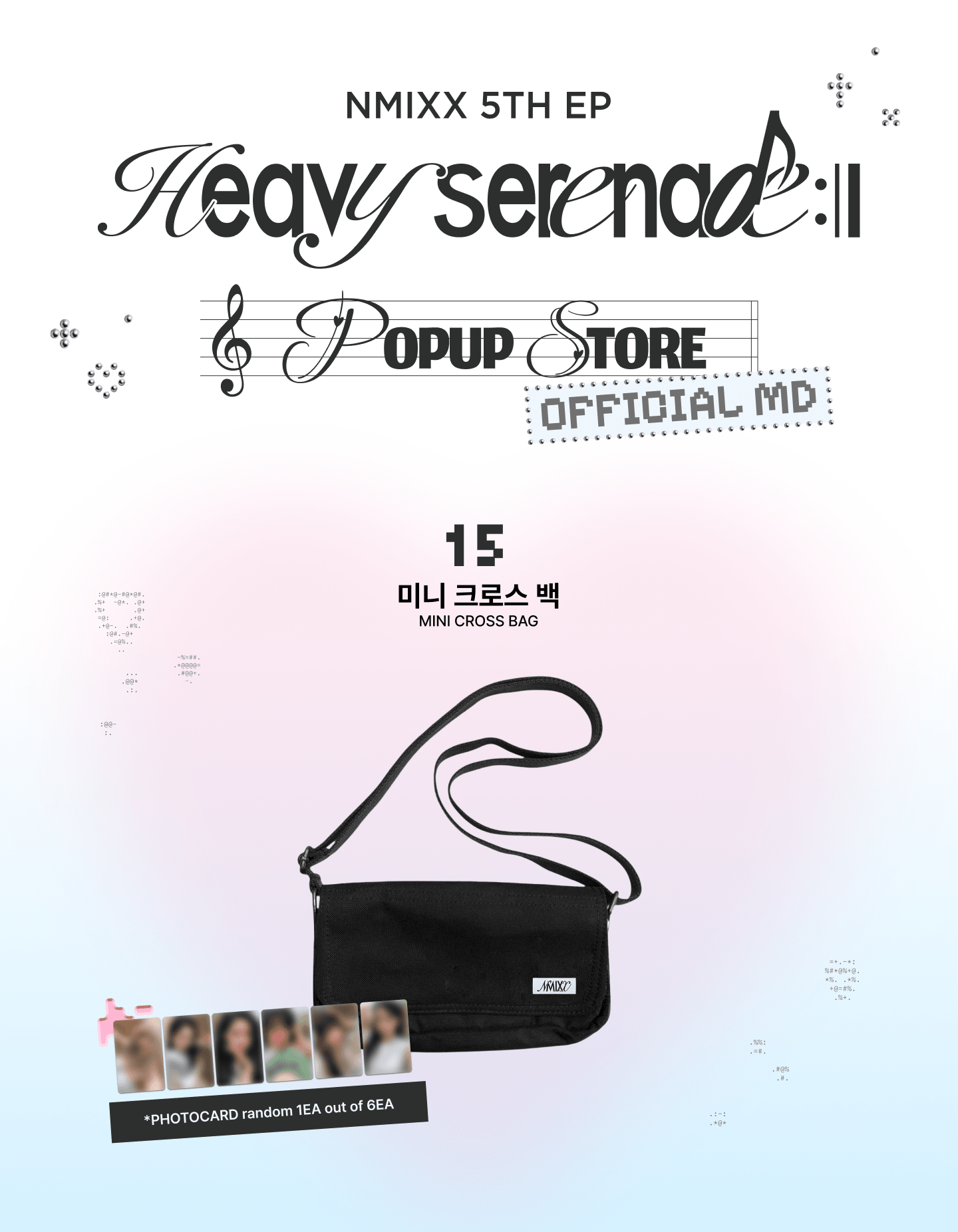 (Pre Order) NMIXX - Heavy Serenade Pop Up Official MD: MINI CROSS BAG - KPop Idol