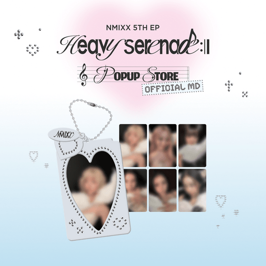 (Pre Order) NMIXX - Heavy Serenade Pop Up Official MD: PHOTOCARD HOLDER KEYRING & PHOTOCARD SET