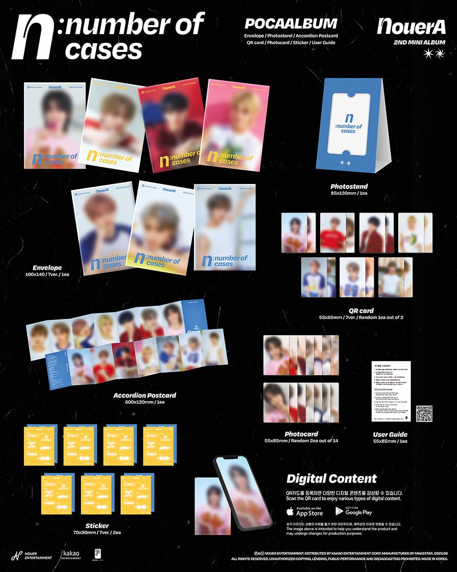 (Pre Order) NouerA - n: Number of Cases Poca Album (random cover) - KPop Idol