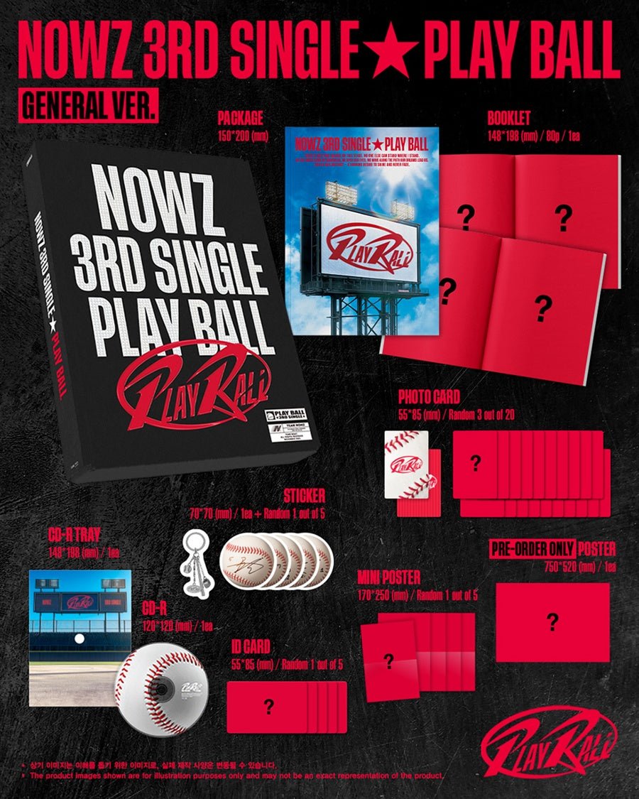 (Pre Order) NOWZ - Play Ball General Ver. - KPop Idol