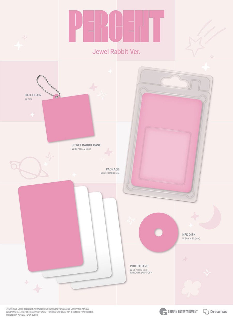 (Pre Order) ONEW - Percent - Jewel Rabbit Version - KPop Idol