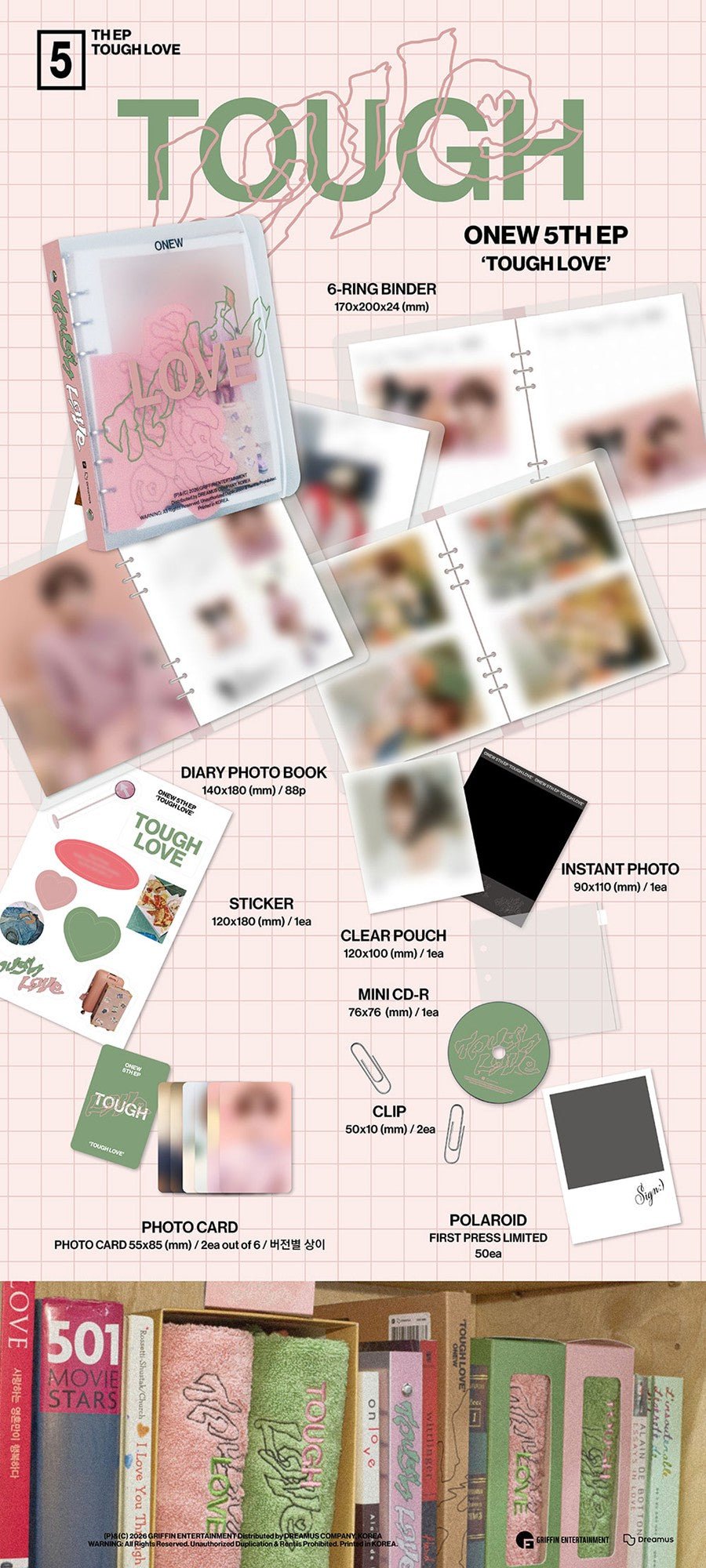 (Pre Order) ONEW - Tough Love Note Ver. - KPop Idol