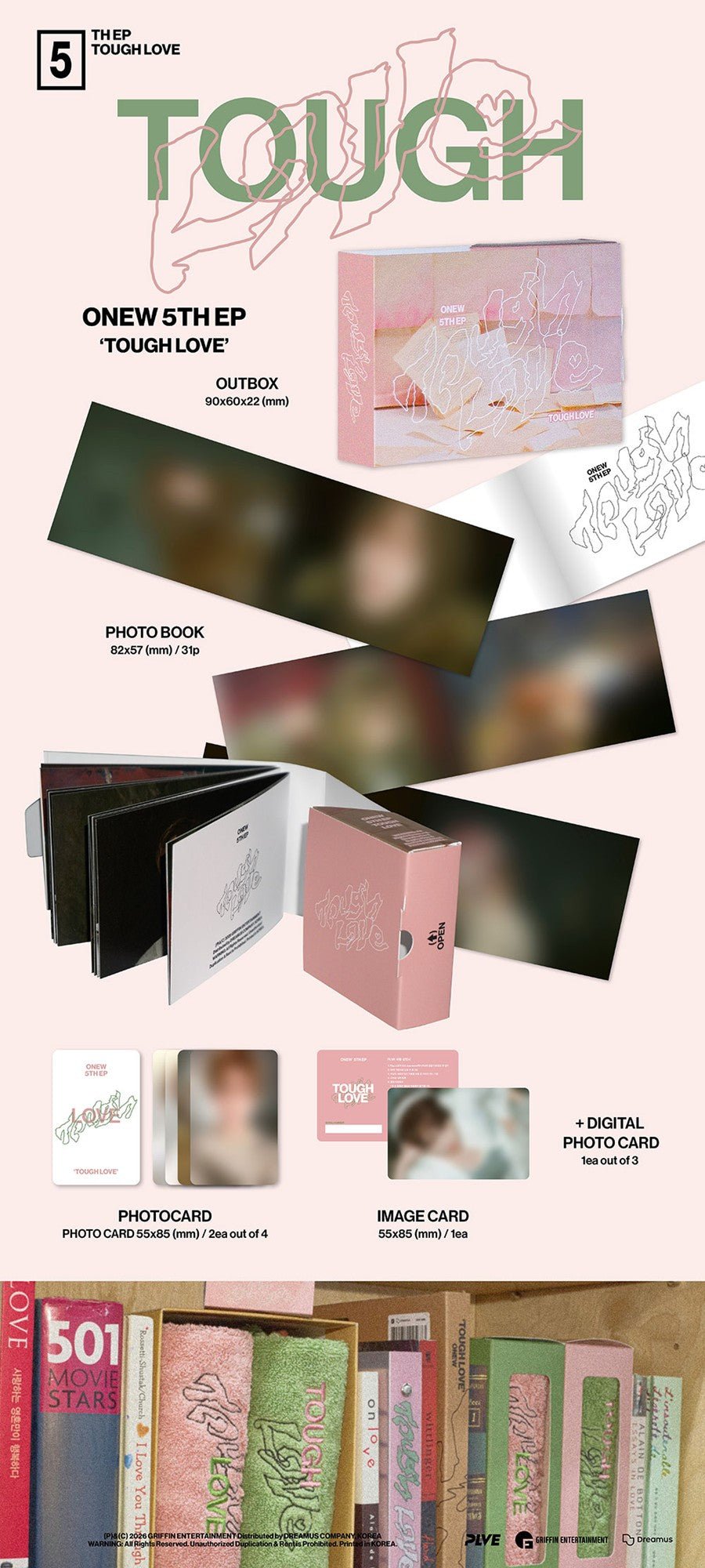 (Pre Order) ONEW - Tough Love Pocket Book Ver. - KPop Idol