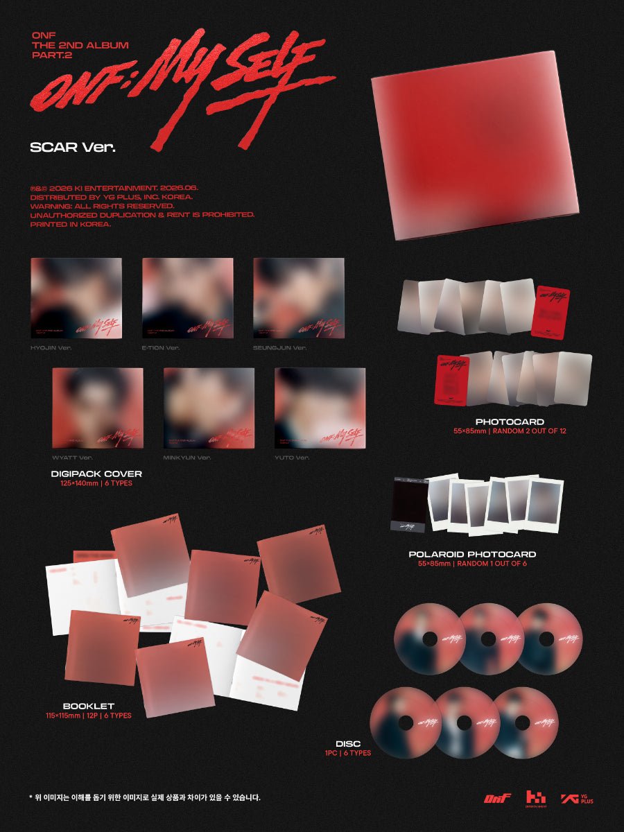 (Pre Order) ONF - ONF:My Self: Digipack Ver. - KPop Idol