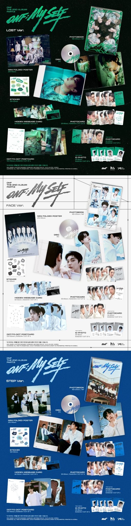 (Pre Order) ONF - ONF:My Self: Photobook Ver - KPop Idol