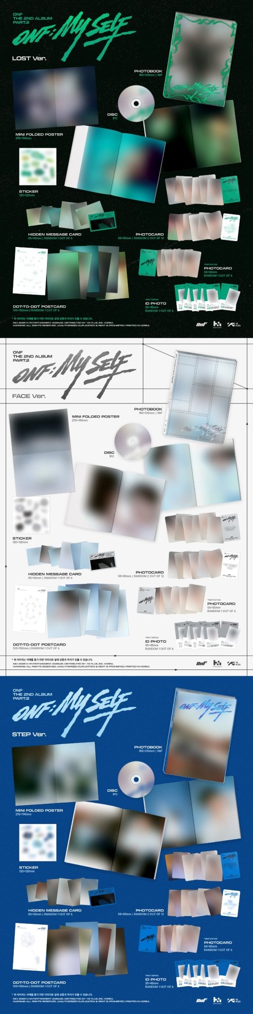 (Pre Order) ONF - ONF:My Self: Photobook Ver - KPop Idol