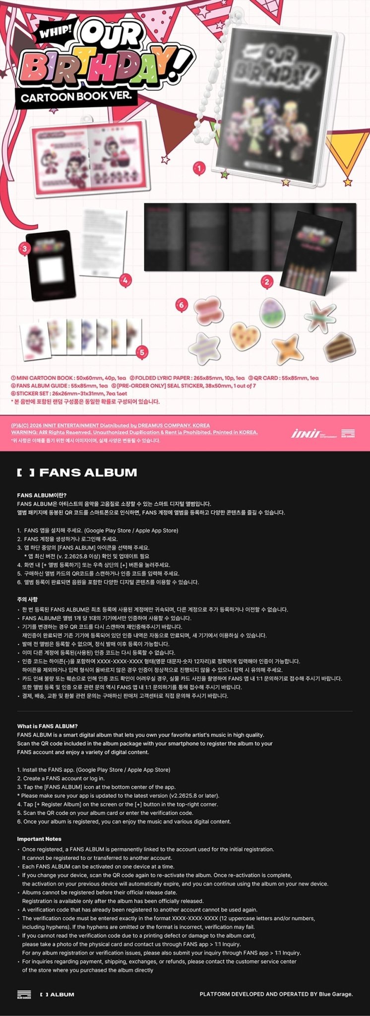 (Pre Order) OURBIRTHDAY - Our Birthday: Cartoon Book Ver. - KPop Idol