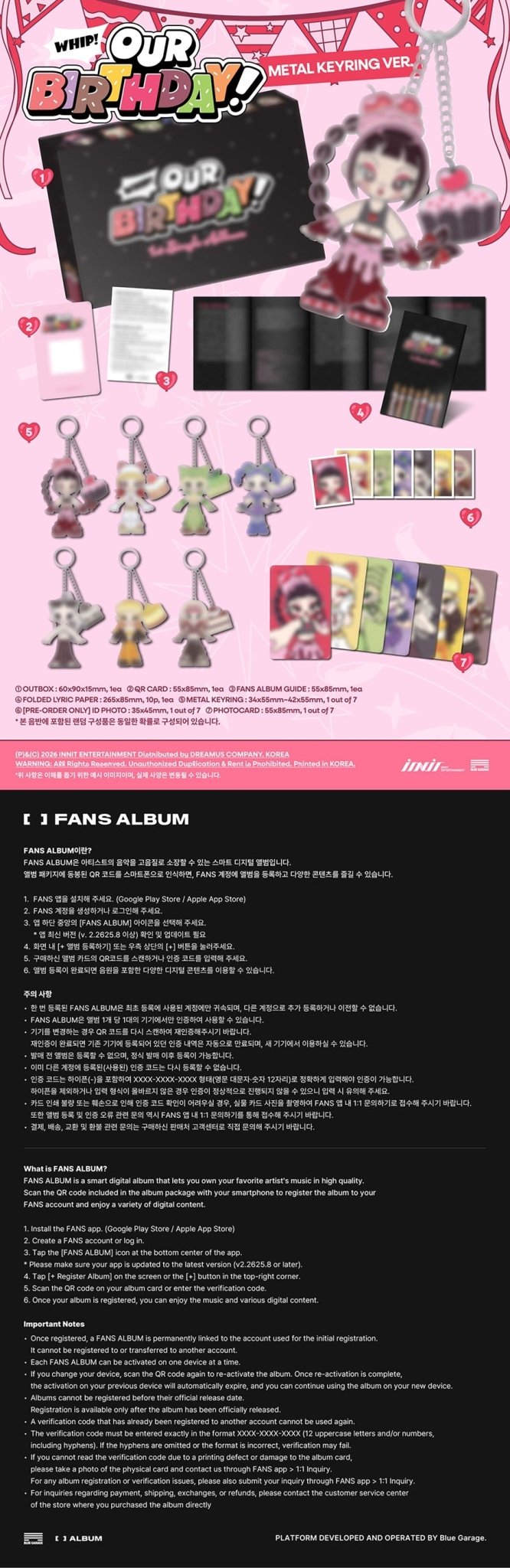 (Pre Order) OURBIRTHDAY - Our Birthday: Metal Keyring Ver. - KPop Idol