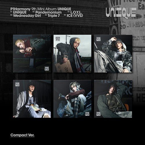(Pre Order) P1Harmony - Unique Compact Ver. - KPop Idol