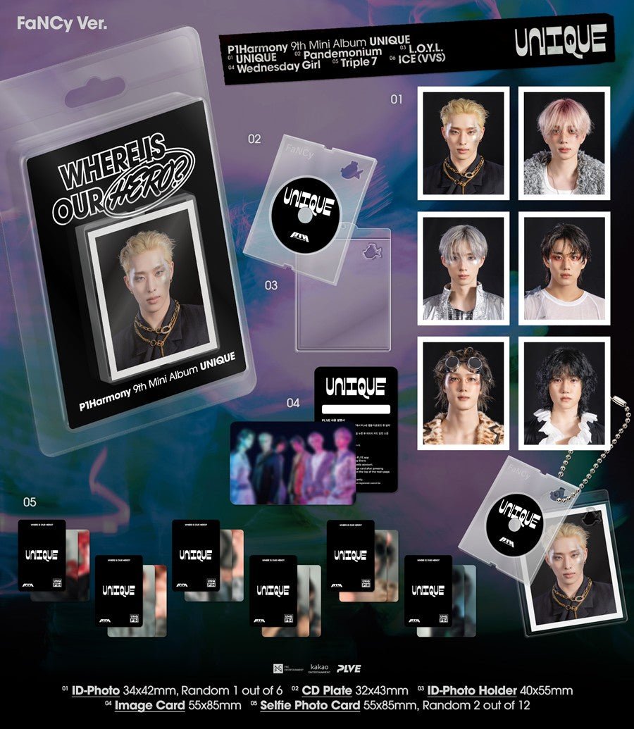 (Pre Order) P1Harmony - Unique FaNCy ver. - KPop Idol