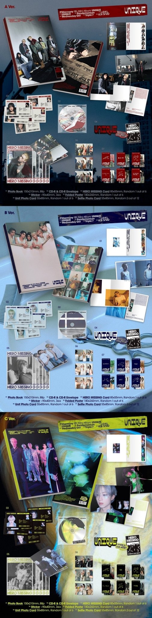 (Pre Order) P1Harmony - Unique Photobook Ver. - KPop Idol