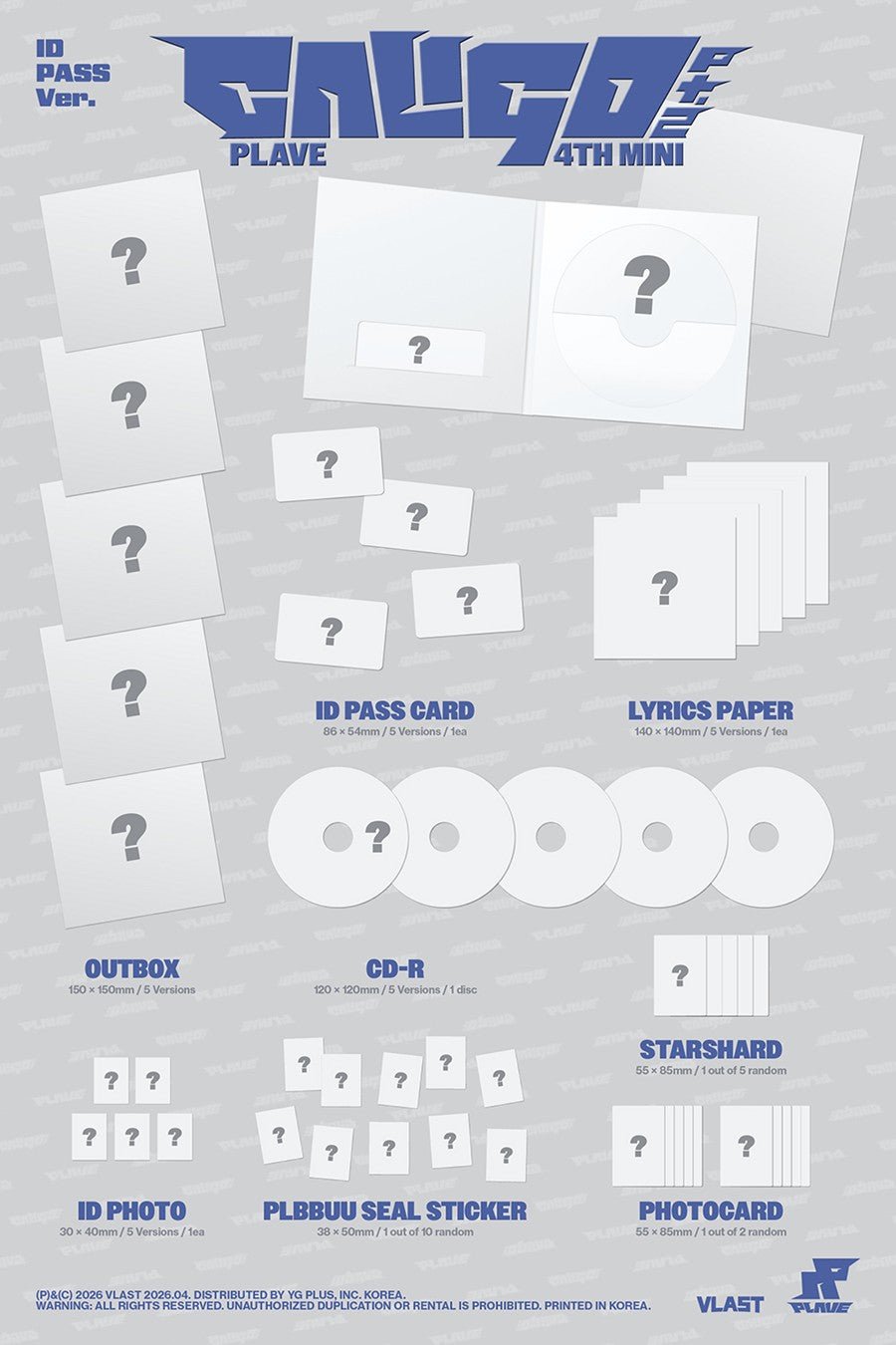 (Pre Order) Plave - Caligo Pt.2 ID Pass ver. - KPop Idol