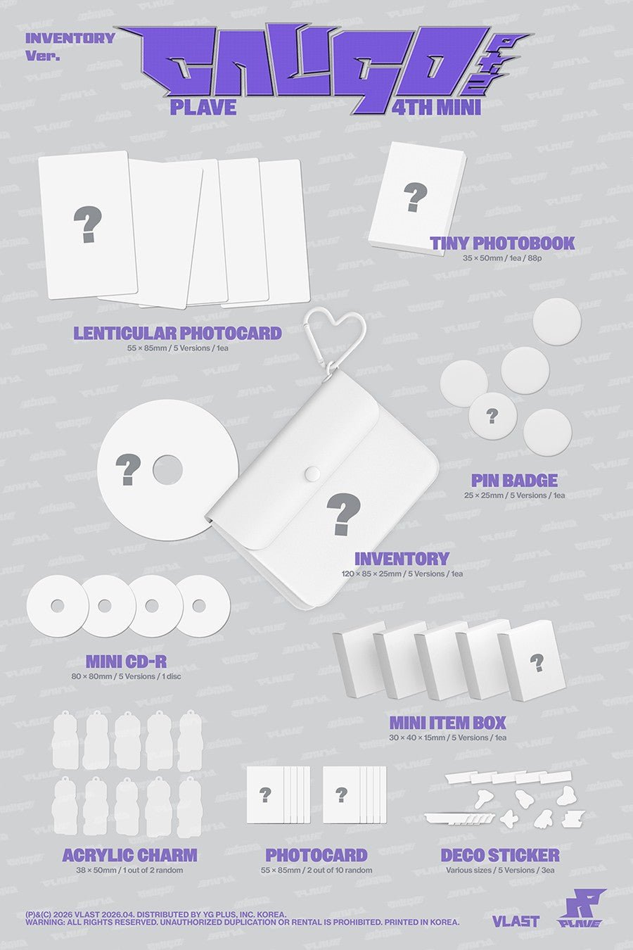 (Pre Order) Plave - Caligo Pt.2 Inventory ver. - KPop Idol