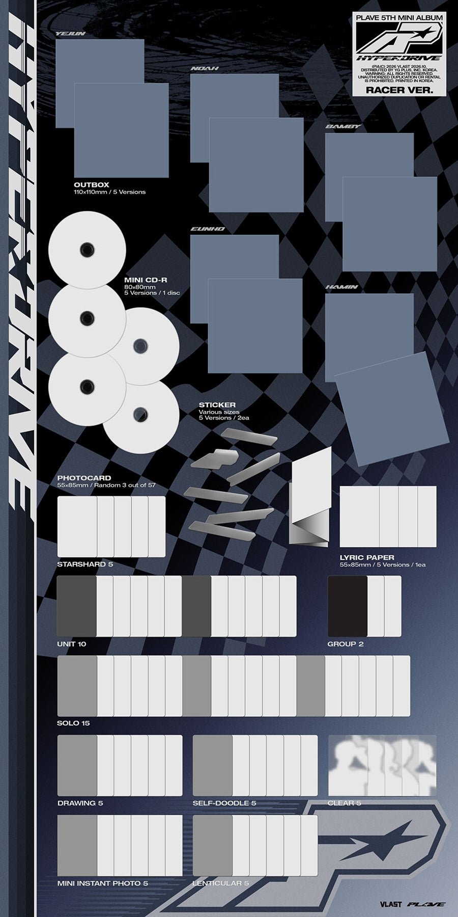 (Pre Order) Plave - Hyperdrive: Racer Ver. - KPop Idol