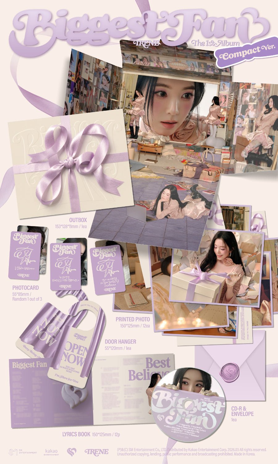 (Pre Order) Red Velvet Irene - Biggest Fan Compact ver. - KPop Idol