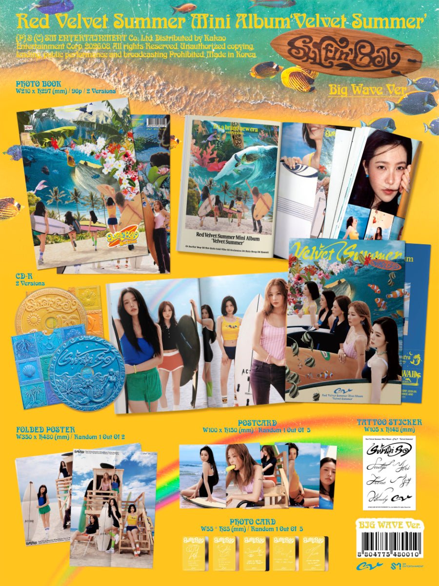 (Pre Order) Red Velvet - Velvet Summer: Big Wave Ver. - KPop Idol