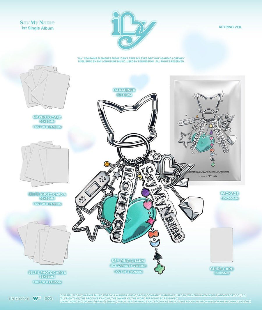 (Pre Order) Say My Name - iLy (Key ring version) - KPop Idol