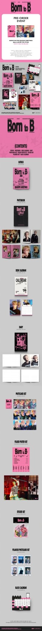 (Pre Order) Season's Greetings 2026: Baekhyun - Born to B - KPop Idol