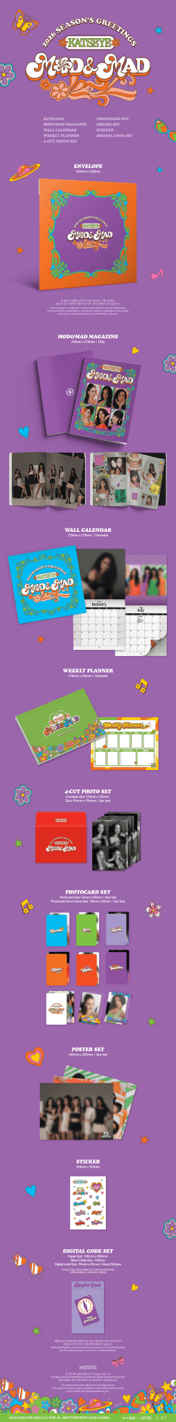 (Pre Order) Season's Greetings 2026: Katseye - Mod & Mad - KPop Idol