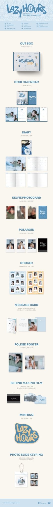 (Pre Order) Season's Greetings 2026: Lee Junho - Lazy Hours - KPop Idol