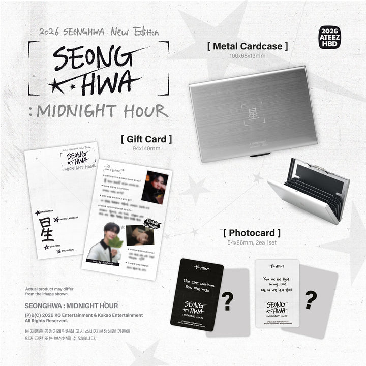 (Pre Order) Seonghwa - Midnight Hour Birthday MD - KPop Idol