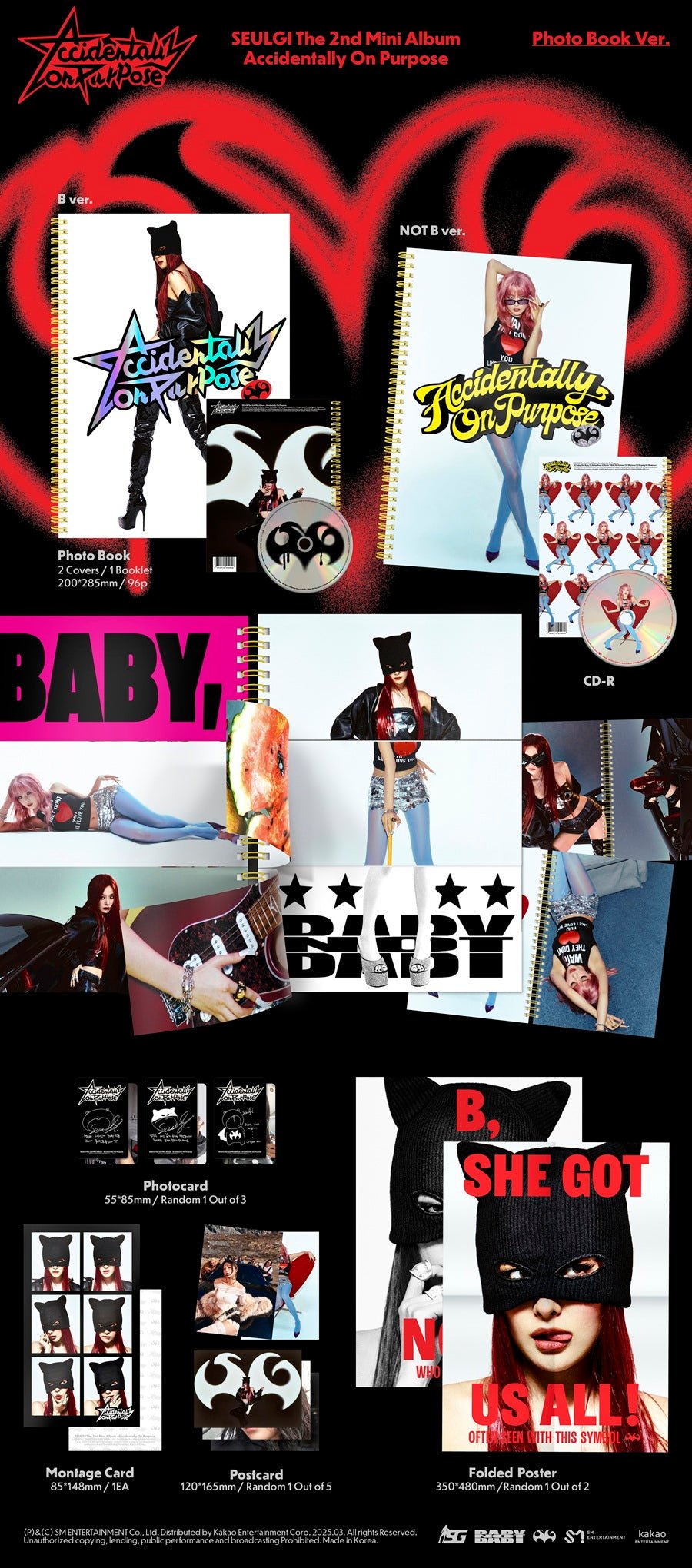 (Pre Order) Seulgi - Accidentally On Purpose (Photobook Version/ Random Cover) - KPop Idol