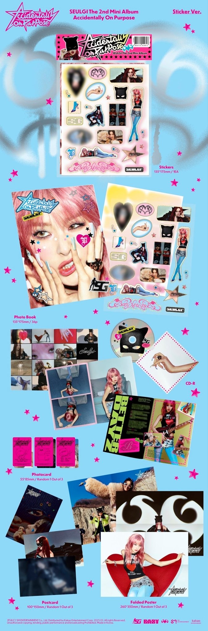 (Pre Order) Seulgi - Accidentally On Purpose (Sticker Version) - KPop Idol