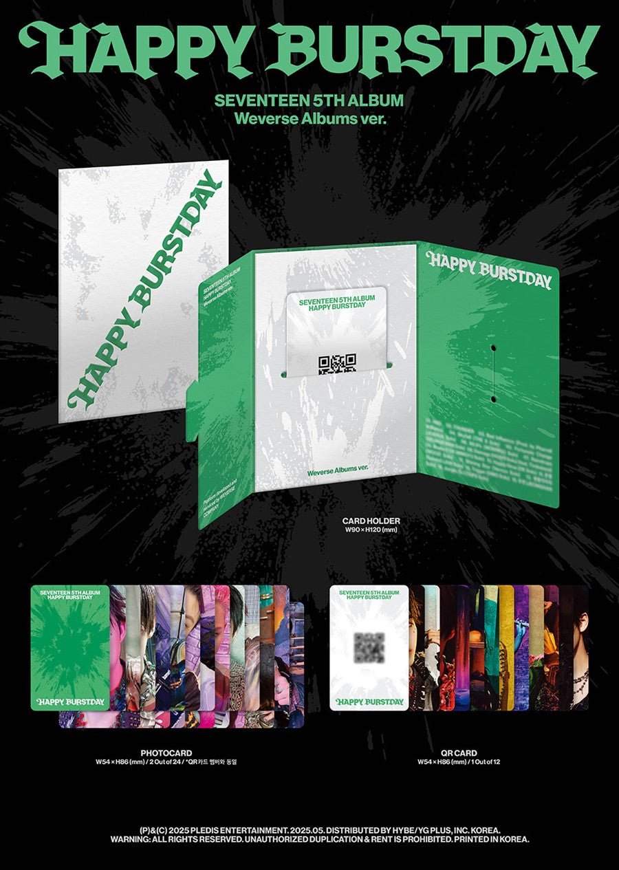 (Pre Order) Seventeen - Happy Burstday Weverse Album with Weverse POB - KPop Idol
