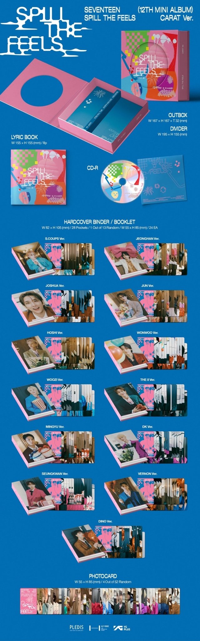 (Pre Order) Seventeen - Spill The Feels Carat Version - KPop Idol