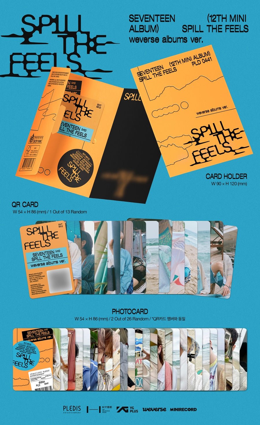 (Pre Order) Seventeen - Spill The Feels Weverse Album Ver with Weverse POB - KPop Idol